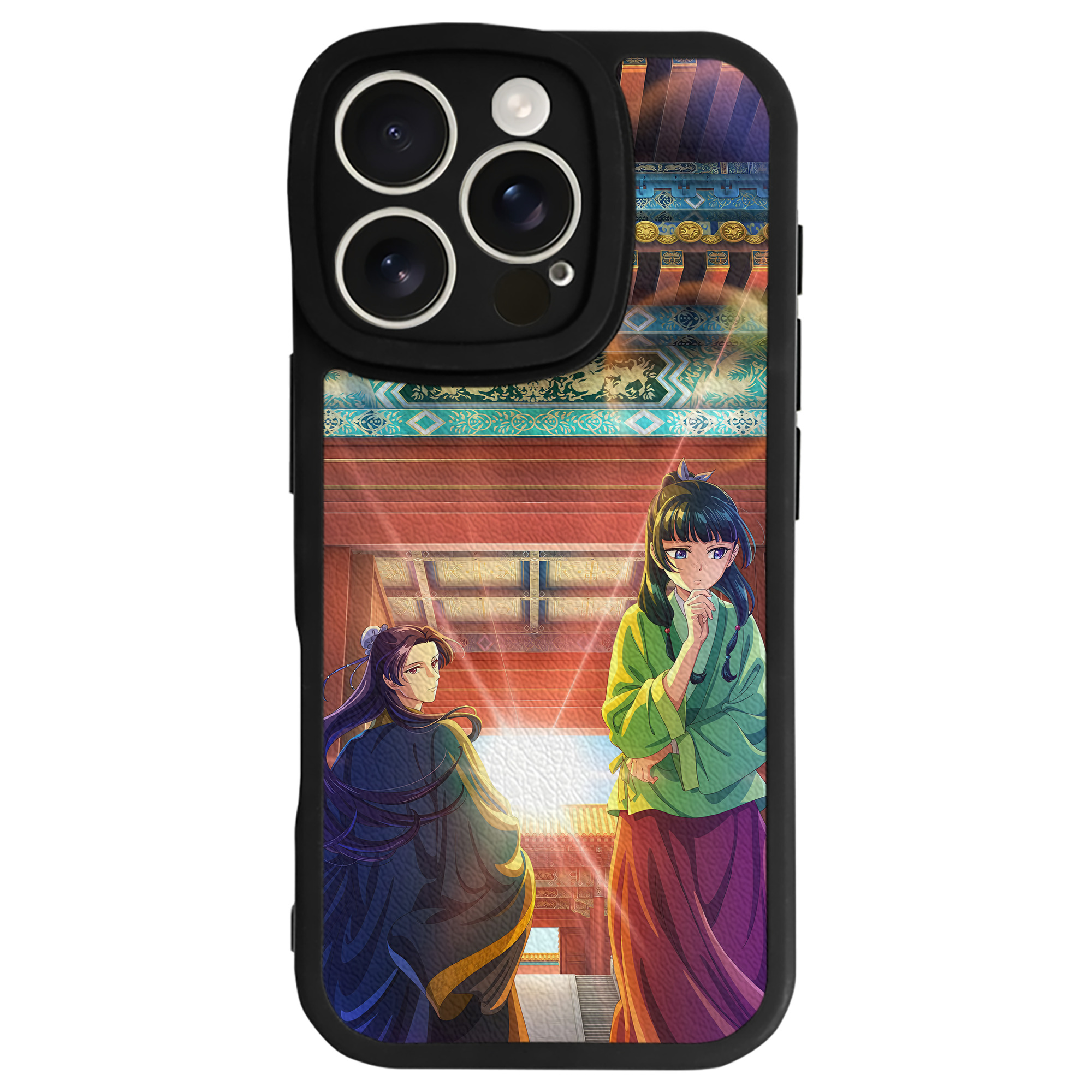 （画像用） 薬屋のひとりごと The Apothecary Diaries 【iPhone 16シリーズ対応】シリコンスマホケース（レザー調） 材質：シリコン